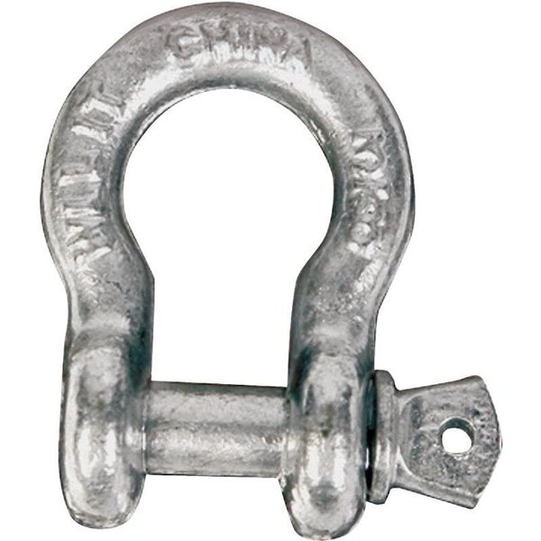 Koch Industries Anchor Shackle, 400 lb Working Load, Steel, Galvanized 081163/MC645G